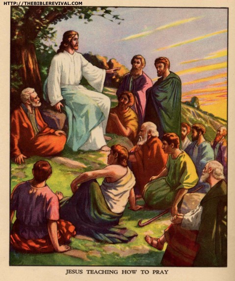 Иисус Христос Jesus-teaching-how-to-pray